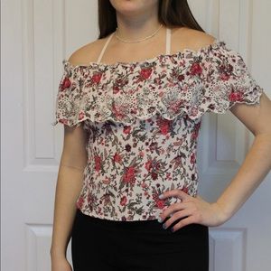 American Eagle over the shoulder shirt